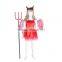 Halloween white and red wing with dress children devil dress children devil dress