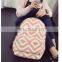 Personalized Style Canvas Bag Wavy Pattern Shoulder Bag