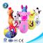 Custom cute kids toy plush bowling ball fashion soft stuffed plush animal bowling set