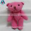 red color canvas joints teddy bear plush stuffed toy
