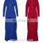 2017 Hot sale fashion ladies red baju kurung moden islamic clothing