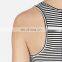womens stringer tank top white black stripe tank top custom high quality