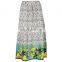 PANEL LONG SKIRT DIFFERENT COLOR STRAIGHT PATTERN