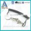 Sprial coild cord PU tool lanyard for safety tool