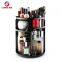 Wholesale black 360 spinning rotating makeup stand organizer cosmetic storage display rack