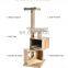 Modern Cat Tree Wooden Cat Tower Cat House Scratcher Furniture