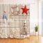 i@home beach shells starfish new digital printing polyester shower curtain
