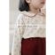 6738/Lovely custom high quality cherry print fashion kids full sleeve t shirt printing for baby girls