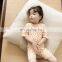 X1428/Kids Small Flower Print Sweet Pajamas Sleepwear Set High Quality Fresh Girls Boutique Clothing Set