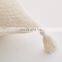 RAWHOUSE white black gray blue Knitted Pillow Case Cushion Cover with tassels