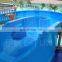 Spiral Blue Water Play Equipment  Fiberglass Water Slide for Resort