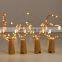 Factory price Fairy 2M 20leds Cork LED Copper String Lights