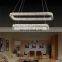 Stainless steel crystal industrial style button chandeliers hotel living room hanging pendant light