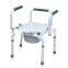 BME688 Hot Sale Elder Stainless Steel Folding Steel Commode Chair