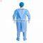 Wholesale Disposable Reinforced Level 3 SMS PP PE Knit Cuff Medical Waterproof Apron Gowns Lab Coat Isolation Gowns