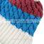 2016 Hot Sale Winter Stripe Hat Knit Colorful Women Hat