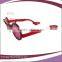 red fashion design round toy glasses with heart for decoration