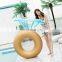 Factory Custom Inflatable Water Diamond Swimming Ring Gold Diamond Ring Floating Underarm Swimming Ring