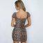 New sexy floral chiffon dress women
