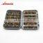 40pcs/box Artificial Hand made Fly Insert Fishing Lure Kit/Set Carp Fishing Hooks with Feathers