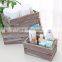 New design customized color unfinished rustic wooden crates 3-pack unfinished apple fruit wine solid pine wooden crate