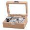 Wholesale 3 Slots Packaging Small Gift Kids Watch Box Luxury Display Wooden Watch Boxes