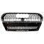 Replacement RS4 car front grille for Audi A4 B9 A4L center honeycomb mesh grille black high quality bumper grill 2017-2019