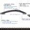 Frameless U-Mount Windshield Wipers Universal Soft Graphite Rubber Wipers