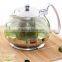 stainless steel teapot glass tea brewer