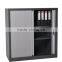Half Height Modern Tambour Rolling Door File Cabinet with Adjustable Inner Shelf/Roller Door Metal Filing Storage Cabinet(DL-T2)