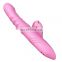 Good Quality Silicone Material Sex Toy for Woman Clitoral Sucking Vibrator with Thrusting Function
