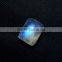 Blue Fire Rainbow Moonstone Cushion Cabochon Gemstone