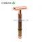 100 Biodegradable Bamboo Green Reusable Logo Rose Gold Shaving Safety Barber Razor