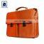 Old School Style Flap Closure Type Anthracite Fitting and Matching Stitching Genuine Leather Office Bag for Men