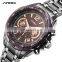 SINOBI Classic Man Watch S9696G Masculine Wristwatch Male Luminous Hands Watch Small Three Dial Watches