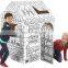 Toy Paper House for Toddlers Diy Christmas Paper House Kids Cardboard Paper House