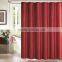 FAUX SILK WITH METALLIC ACCENTS SHOWER CURTAIN WITH 12 ROLLER HOOKS