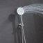 Shower set roud rainfall showerhead in 304 stainless steel LED lighting