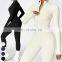 Fashion Tracksuit Custom Workout Wear Fitness Sports Bodysuit Long Sleeve Fleece Warm Jumpsuits Women One Piece Yoga Jumpsuit