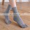 Hot Sale Non-slip 5 Toe Yoga Socks Women Yoga Socks Rabbit Wool Anti Slip Sport Thermal Socks