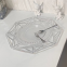 Hot Sale Silver Rimmed Clear Plastic Charger Plate Wedding Decoration