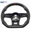 For Audi A3 A4 A5 S3 S4 S5 B9 Alcantara Carbon Fiber Red Stitching Steering Wheel Base Assembly