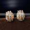 New Designs Earrings Photo 18K Gold Plated High Quality Zircon Stud Earrings