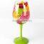 CE/EU/FDA/SGS/LFGB HIGH QUALITY HAND PAINTING WINE GLASS