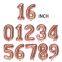 16inch Foil Globos Number Balloons 0123456789 Digital Aluminum Film Foil Balloon for Birthday Party Supplies Decorations