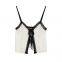 Spring new European and American sexy backless women's design sense niche camisole vest top
