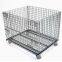 Heavy Duty Steel Collapsible Wire Mesh Pallet Container for Warehouse Storage