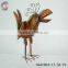 rusty metal bird art crafts inside decoration