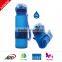 2016NEW 500ml/16oz Foldable Water Bottle With PP Grab, One-touch Lid, Silicone Sports Bottle BPA Free