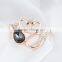 2015 popular crystal animal swan brooch double white swan lovely brooch